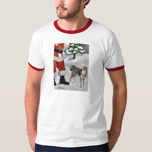 Alaskan Klee Kai kerstcadeaus T-shirt (Voorkant)
