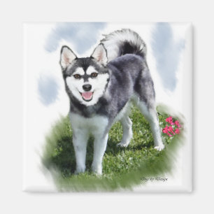 Alaskan Klee Kai Kunst Magneet