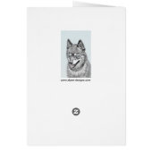 Alaskan Klee Kai Painting - Cute Original Dog Art (Achterkant)
