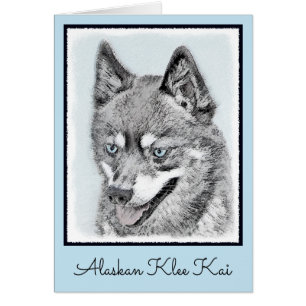 Alaskan Klee Kai Painting - Cute Original Dog Art