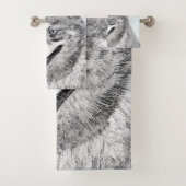 Alaskan Klee Kai Painting - Cute Original Dog Art Bad Handdoek (Insitu)