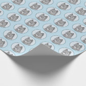 Alaskan Klee Kai Painting - Cute Original Dog Art Cadeaupapier (Hoek)