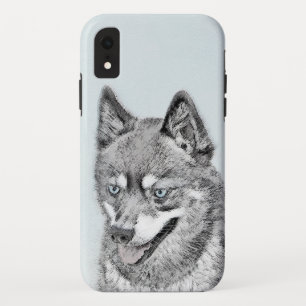 Alaskan Klee Kai Painting - Cute Original Dog Art Case-Mate iPhone Case