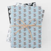 Alaskan Klee Kai Painting - Cute Original Dog Art Inpakpapier Vel (In situ)