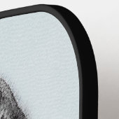 Alaskan Klee Kai Painting - Cute Original Dog Art Pickleball Paddle (Links Detail)