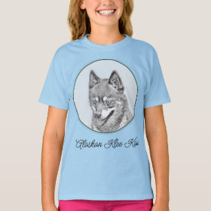 Alaskan Klee Kai Painting - Cute Original Dog Art T-shirt