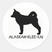 Alaskan Klee Kai Sticker (Voorkant)