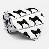 Alaskan Klee Kai Stropdas (Opgerold)