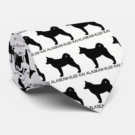 Alaskan Klee Kai Stropdas (Opgerold)