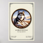 Alaskan Klee Kai Zoölogie Serie Poster (Voorkant)