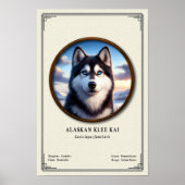 Alaskan Klee Kai Zoölogie Serie Poster (Voorkant)