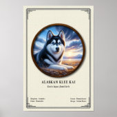 Alaskan Klee Kai Zoölogie Serie Poster (Voorkant)