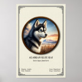 Alaskan Klee Kai Zoölogie Serie Poster (Voorkant)