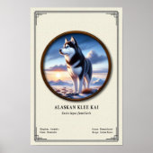 Alaskan Klee Kai Zoölogie Serie Poster (Voorkant)
