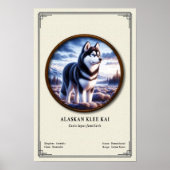 Alaskan Klee Kai Zoölogie Serie Poster (Voorkant)