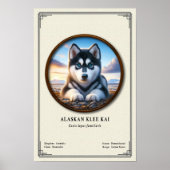 Alaskan Klee Kai Zoölogie Serie Poster (Voorkant)