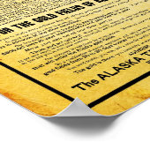  Alaskan Klondike Gold Rush Travel Poster (Hoek)