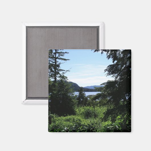 Alaskan Landscape Beauful Alaska-fotografie Magneet (Voorkant / Achterkant)