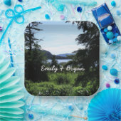 Alaskan Landscape Beauful Alaska-fotografie Papieren Bordje (Feest)