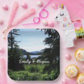 Alaskan Landscape Beauful Alaska-fotografie Papieren Bordje (Feest)