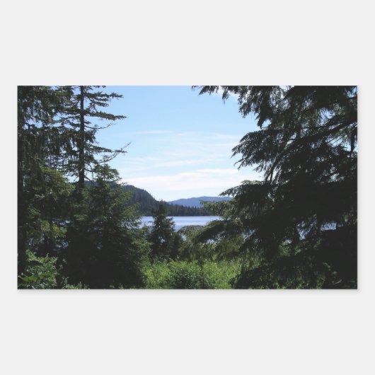 Alaskan Landscape Beauful Alaska-fotografie Rechthoekige Sticker (Voorkant)