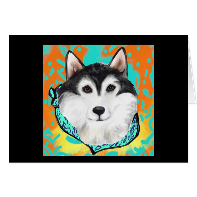 Alaskan Malamute (Voorkant Horizontaal)