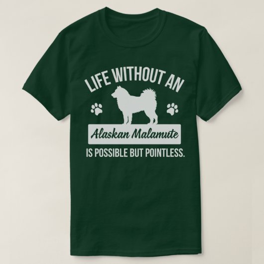 Alaskan Malamute 1 T-shirt (Design voorkant)