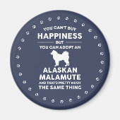 Alaskan Malamute Adoption Happiness Magneet (Voorkant)