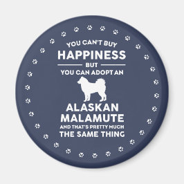 Alaskan Malamute Adoption Happiness Magneet