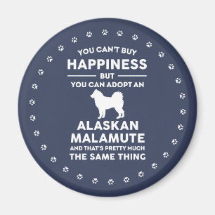 Alaskan Malamute Adoption Happiness Magneet