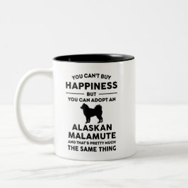 Alaskan Malamute Adoption Happiness Tweekleurige Koffiemok