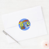Alaskan Malamute Agility Gifts Ronde Sticker (Envelop)