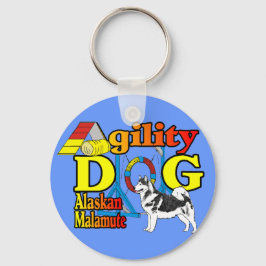 Alaskan Malamute Agility Gifts Sleutelhanger