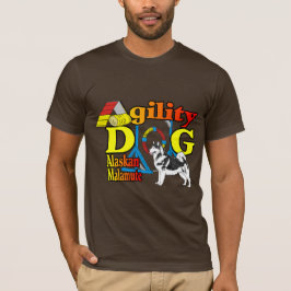Alaskan Malamute Agility Gifts T-shirt