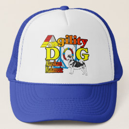 Alaskan Malamute Agility Gifts Trucker Pet
