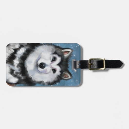 Alaskan Malamute Bagagelabel (Voorkant horizontaal)