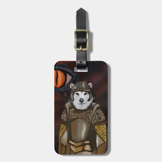 Alaskan Malamute Bagagelabel (Voorkant verticaal)