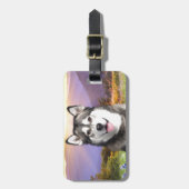 Alaskan Malamute Bagagelabel (Voorkant verticaal)