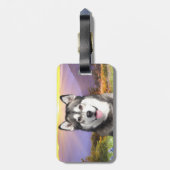 Alaskan Malamute Bagagelabel (Achterkant verticaal)