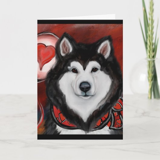 Alaskan Malamute Bedankkaart (Voorkant)