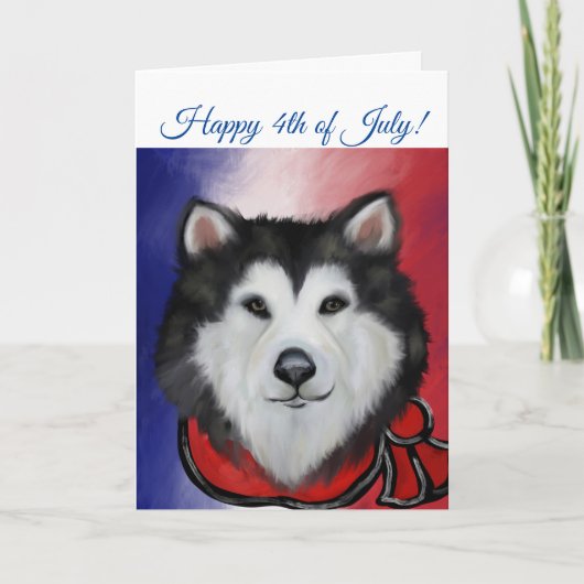 Alaskan Malamute Bedankkaart (Voorkant)