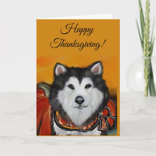 Alaskan Malamute Bedankkaart (Voorkant)