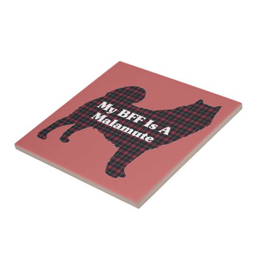 Alaskan Malamute BFF Tegeltje (Zijkant)