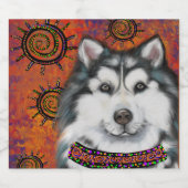 ALASKAN MALAMUTE BIER ETIKET (Enkel label)