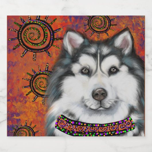 ALASKAN MALAMUTE BIER ETIKET (Enkel label)