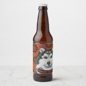 ALASKAN MALAMUTE BIER ETIKET (Voorkant)