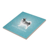 Alaskan Malamute Birthday Design Tegeltje (Zijkant)