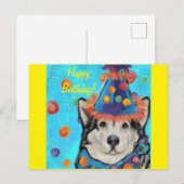 Alaskan Malamute Briefkaart (Voorkant / Achterkant)