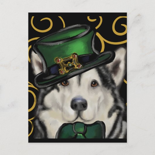 Alaskan Malamute Briefkaart (Voorkant)