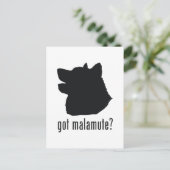 Alaskan Malamute Briefkaart (Staand voorkant)